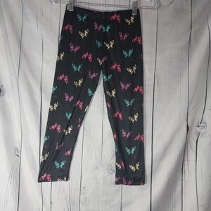 Betsey Johnson Kids Butterfly Print Leggings Size M